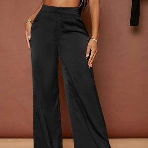 Womens brand new high waist wide leg pants size xs color black